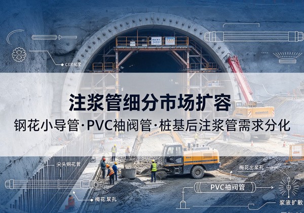 潮南注浆管细分市场扩容，隧道钢花小导管、PVC 袖阀管、桩基后注浆管需求分化